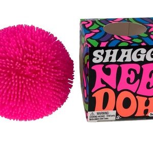 SHAGGY NEE DOH “The Groovy Globe” Pink Stress Ball One Size, Kids Sensory Toy